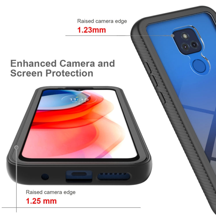 For Motorola Moto G Play (2021) Starry Sky Solid Color Series Shockproof PC + TPU Protective Case