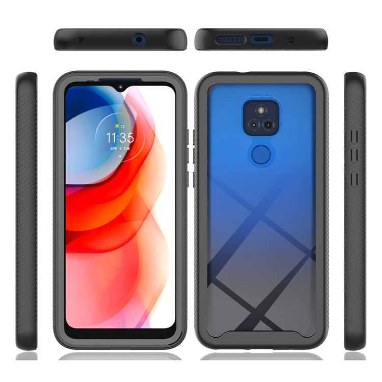 For Motorola Moto G Play (2021) Starry Sky Solid Color Series Shockproof PC + TPU Protective Case