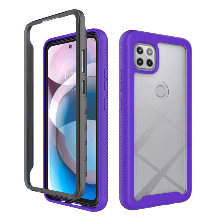 For Motorola Moto One 5G Ace Starry Sky Solid Color Series Shockproof PC + TPU Protective Case