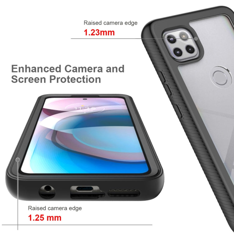 For Motorola Moto One 5G Ace Starry Sky Solid Color Series Shockproof PC + TPU Protective Case