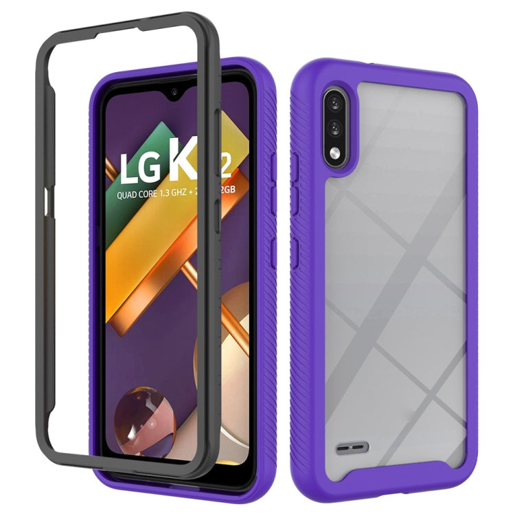 For LG K22 Starry Sky Solid Color Series Shockproof PC + TPU Protective Case