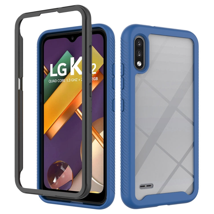 For LG K22 Starry Sky Solid Color Series Shockproof PC + TPU Protective Case