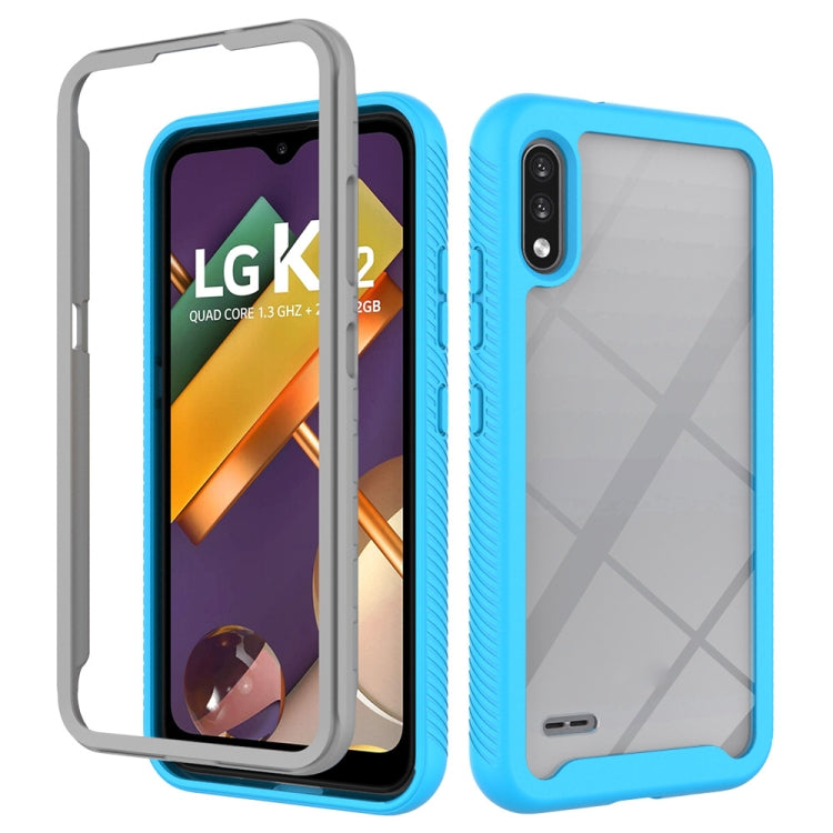 For LG K22 Starry Sky Solid Color Series Shockproof PC + TPU Protective Case