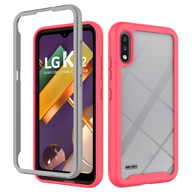 For LG K22 Starry Sky Solid Color Series Shockproof PC + TPU Protective Case
