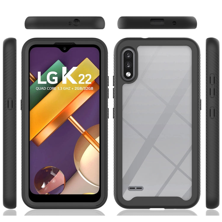 For LG K22 Starry Sky Solid Color Series Shockproof PC + TPU Protective Case