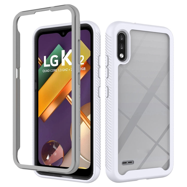 For LG K22 Starry Sky Solid Color Series Shockproof PC + TPU Protective Case