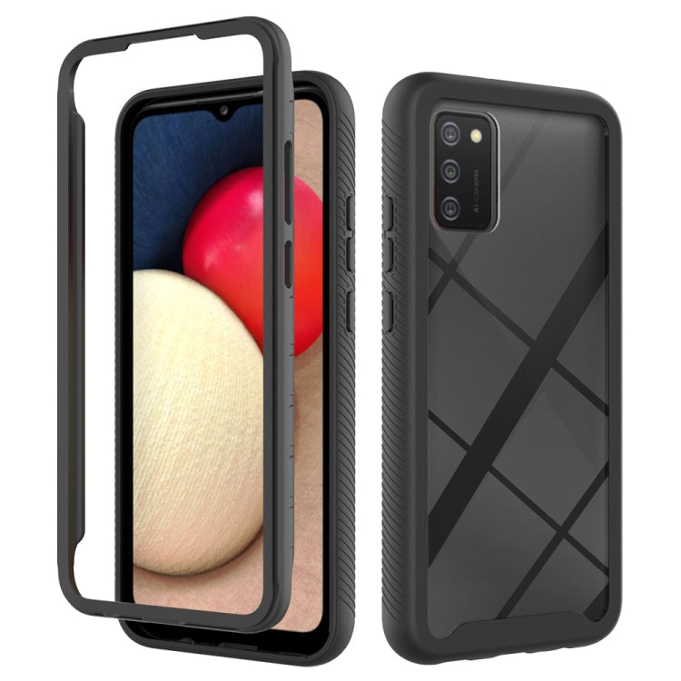 For Samsung Galaxy A02s (EU Version) Starry Sky Solid Color Series Shockproof PC + TPU Protective Case