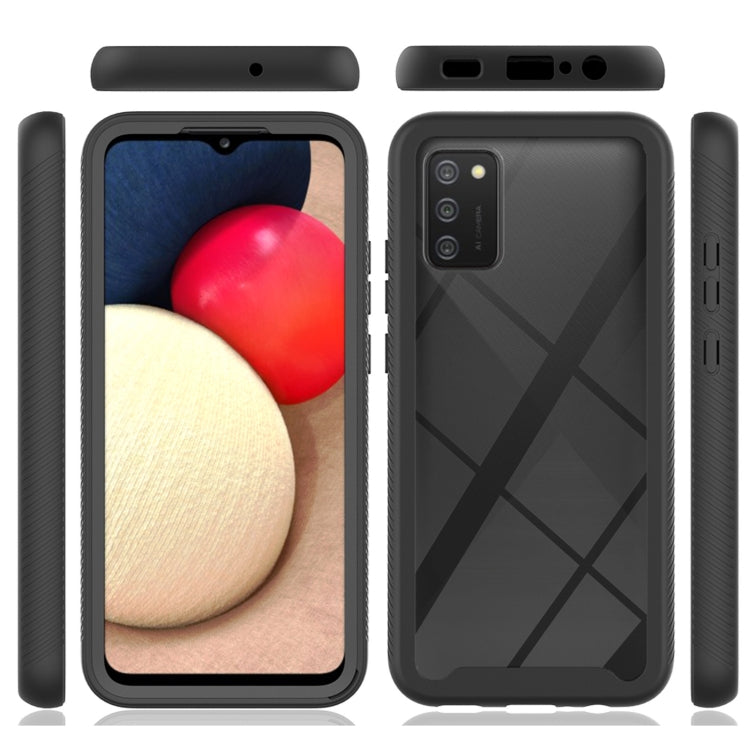 For Samsung Galaxy A02s (EU Version) Starry Sky Solid Color Series Shockproof PC + TPU Protective Case