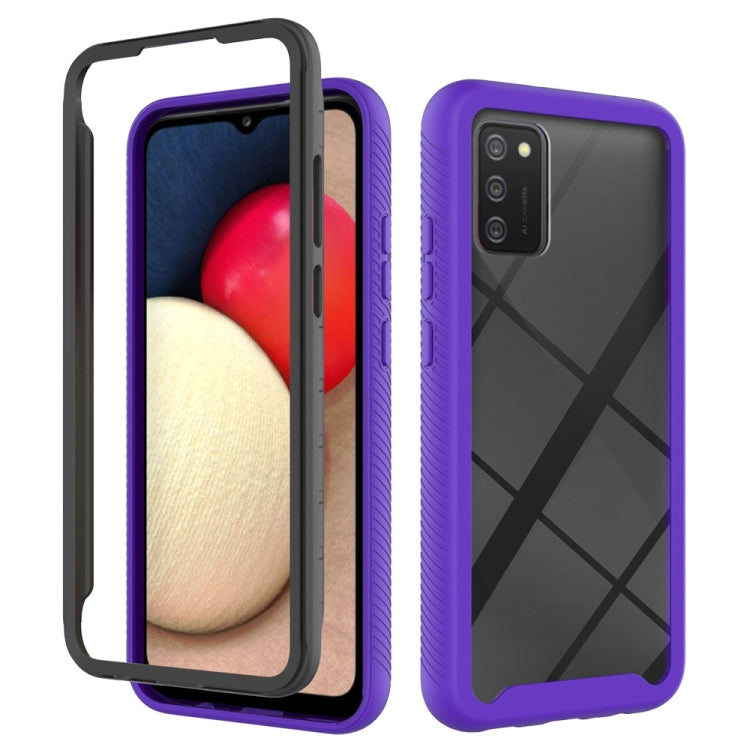 For Samsung Galaxy A02s (EU Version) Starry Sky Solid Color Series Shockproof PC + TPU Protective Case