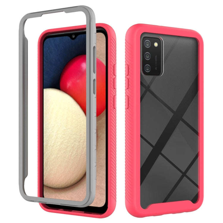 For Samsung Galaxy A02s (EU Version) Starry Sky Solid Color Series Shockproof PC + TPU Protective Case