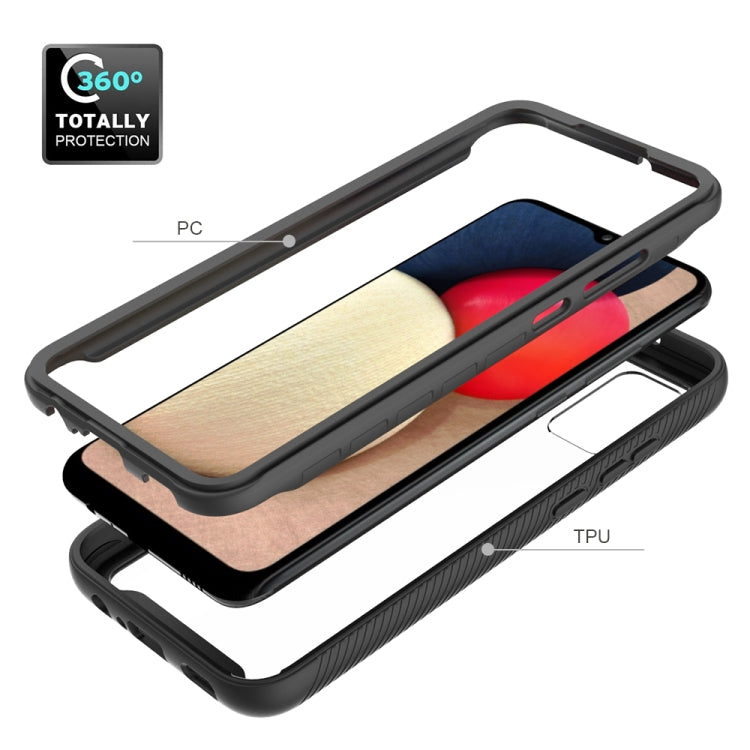 For Samsung Galaxy A02s (EU Version) Starry Sky Solid Color Series Shockproof PC + TPU Protective Case