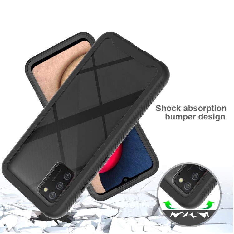 For Samsung Galaxy A02s (EU Version) Starry Sky Solid Color Series Shockproof PC + TPU Protective Case