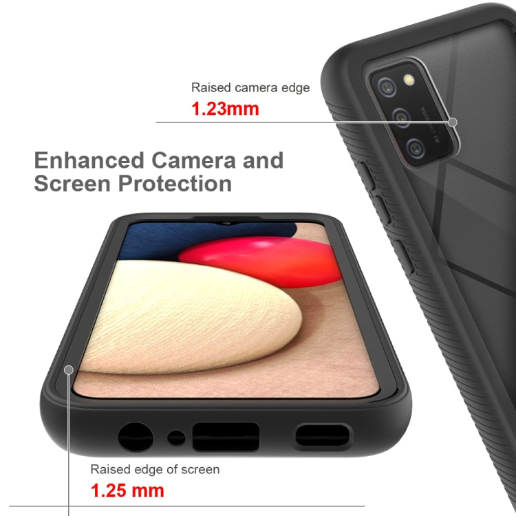 For Samsung Galaxy A02s (EU Version) Starry Sky Solid Color Series Shockproof PC + TPU Protective Case