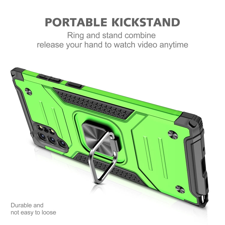 For Samsung Galaxy Note 10 Plus Magnetic Armor Shockproof TPU + PC Case with Metal Ring Holder