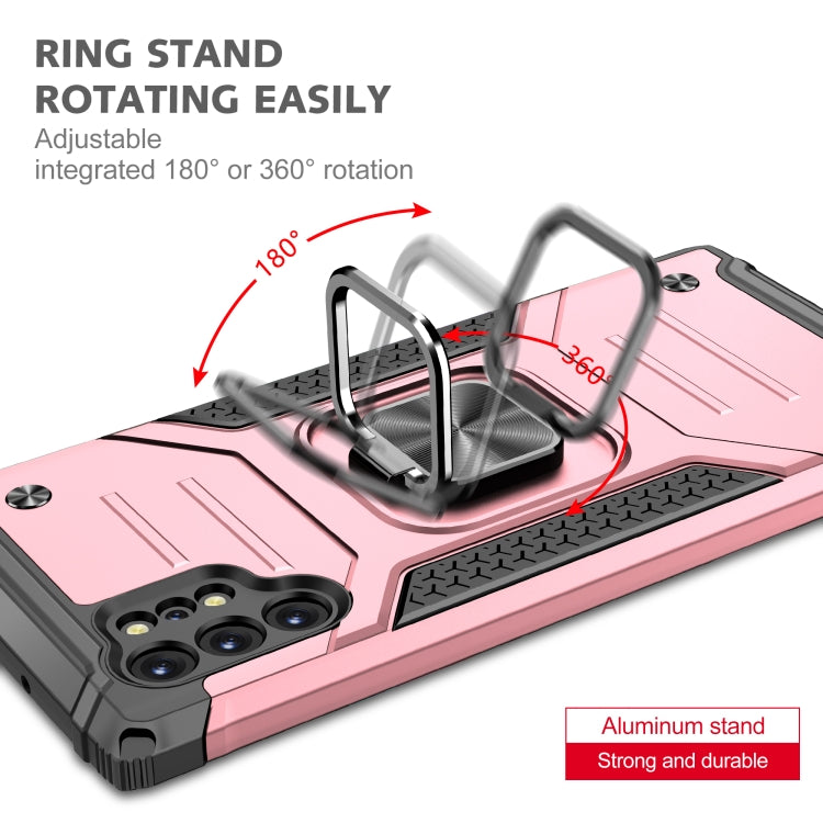 For Samsung Galaxy Note 10 Plus Magnetic Armor Shockproof TPU + PC Case with Metal Ring Holder