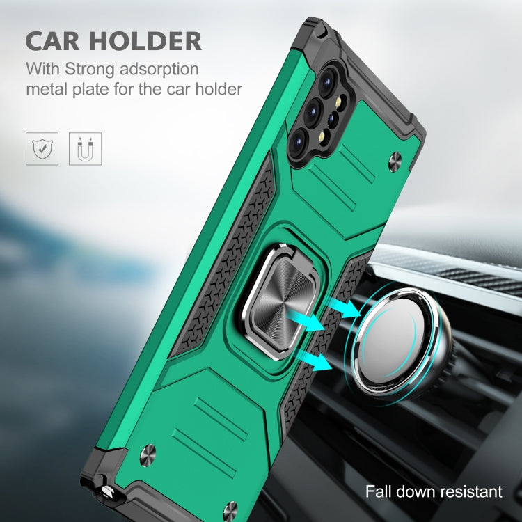 For Samsung Galaxy Note 10 Plus Magnetic Armor Shockproof TPU + PC Case with Metal Ring Holder