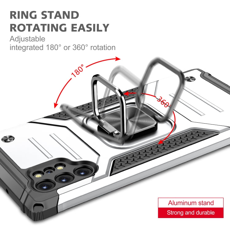 For Samsung Galaxy Note 10 Plus Magnetic Armor Shockproof TPU + PC Case with Metal Ring Holder