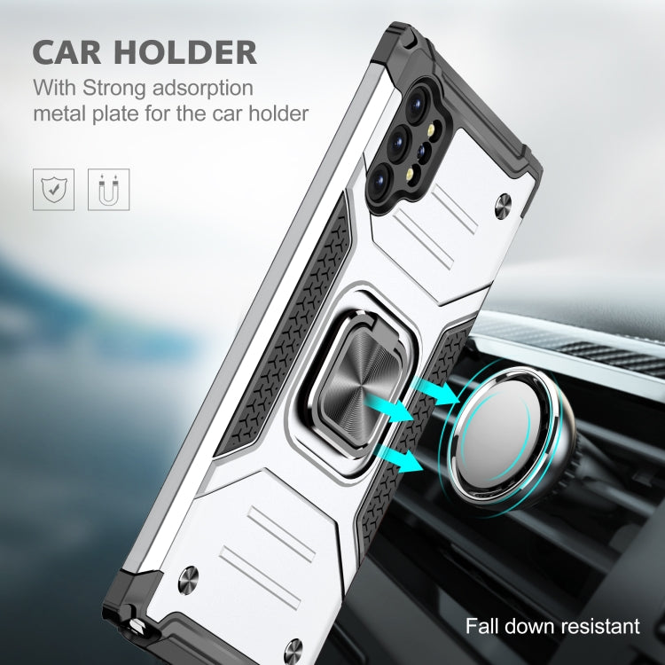 For Samsung Galaxy Note 10 Plus Magnetic Armor Shockproof TPU + PC Case with Metal Ring Holder