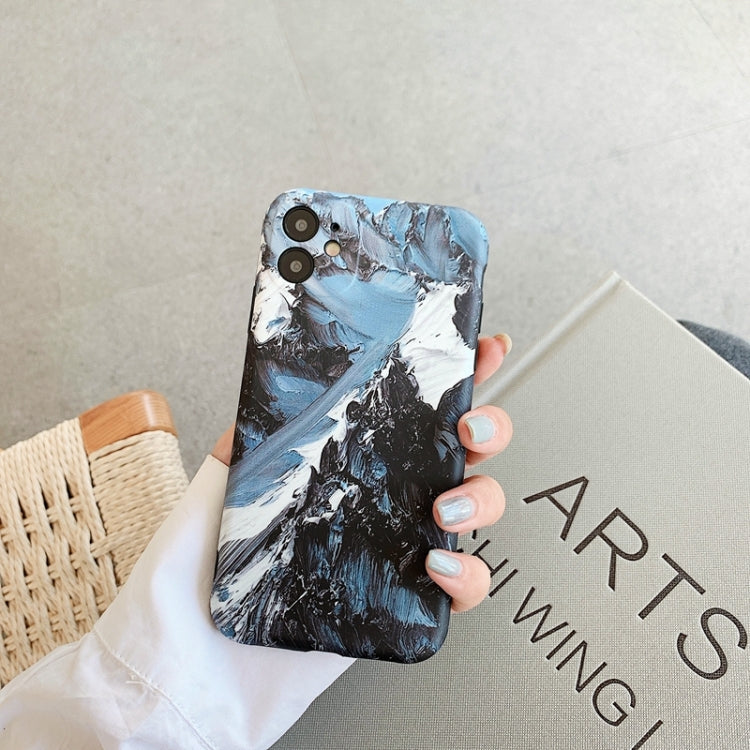 For iPhone 12 mini Colored Drawing Pattern Fine Hole IMD Shockproof TPU Protective Case