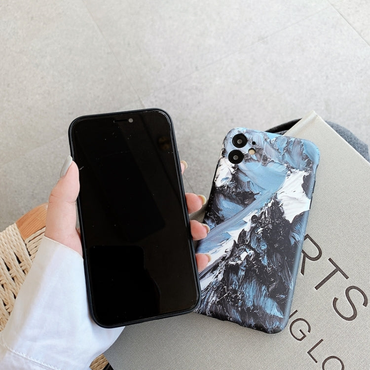 For iPhone 12 Colored Drawing Pattern Fine Hole IMD Shockproof TPU Protective Case
