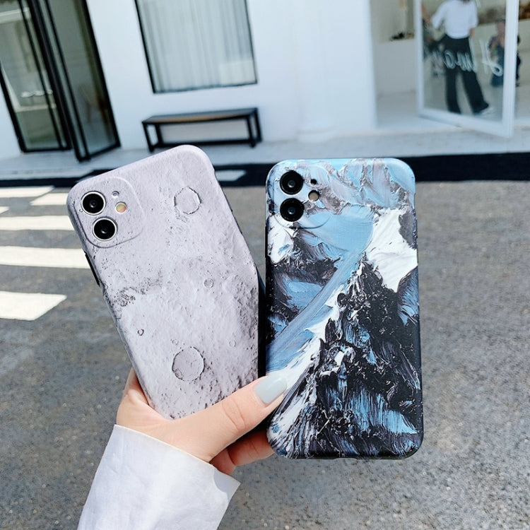 For iPhone 12 Colored Drawing Pattern Fine Hole IMD Shockproof TPU Protective Case