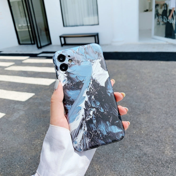 For iPhone 11 Colored Drawing Pattern Fine Hole IMD Shockproof TPU Protective Case
