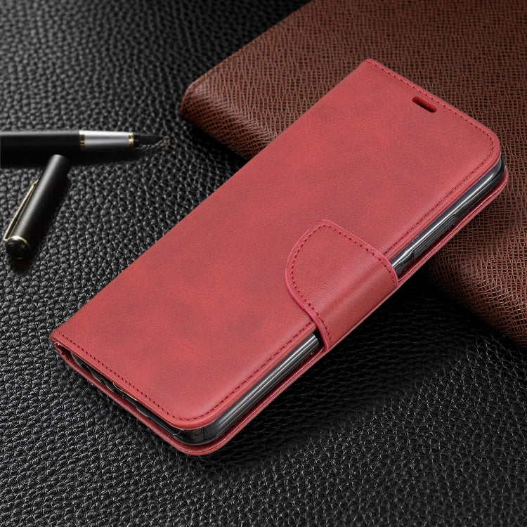 For Xiaomi Redmi Note 8 Retro Lambskin Texture Pure Color Horizontal Flip PU Leather Case with Holder & Card Slots & Wallet & Lanyard