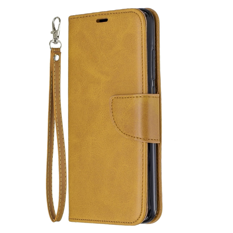 For Xiaomi Redmi Note 8 Retro Lambskin Texture Pure Color Horizontal Flip PU Leather Case with Holder & Card Slots & Wallet & Lanyard