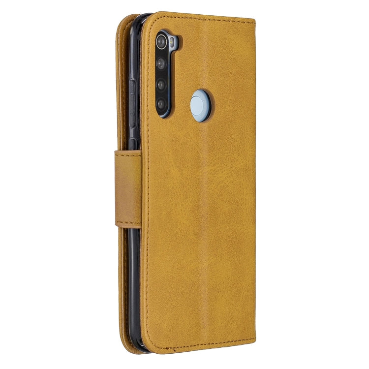 For Xiaomi Redmi Note 8 Retro Lambskin Texture Pure Color Horizontal Flip PU Leather Case with Holder & Card Slots & Wallet & Lanyard