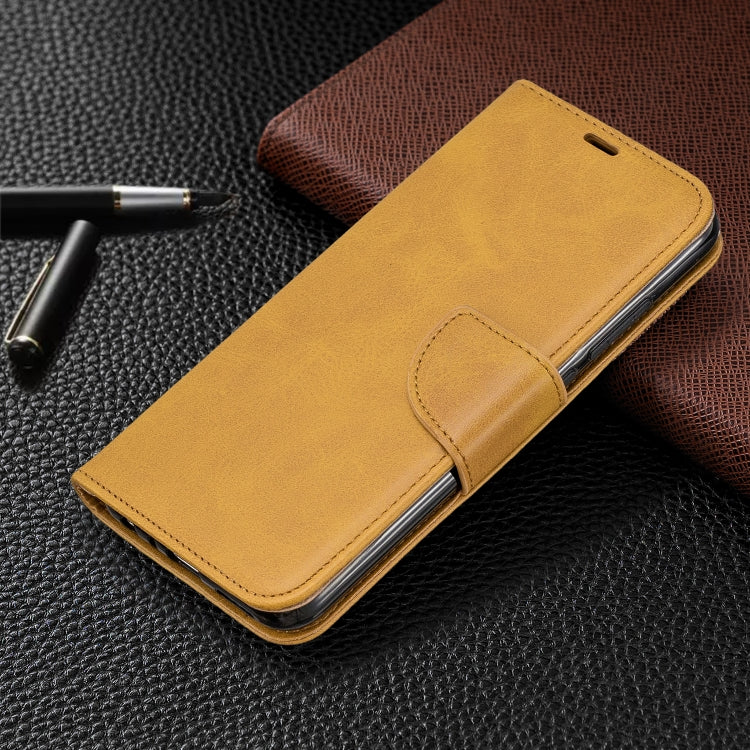 For Xiaomi Redmi Note 8 Retro Lambskin Texture Pure Color Horizontal Flip PU Leather Case with Holder & Card Slots & Wallet & Lanyard