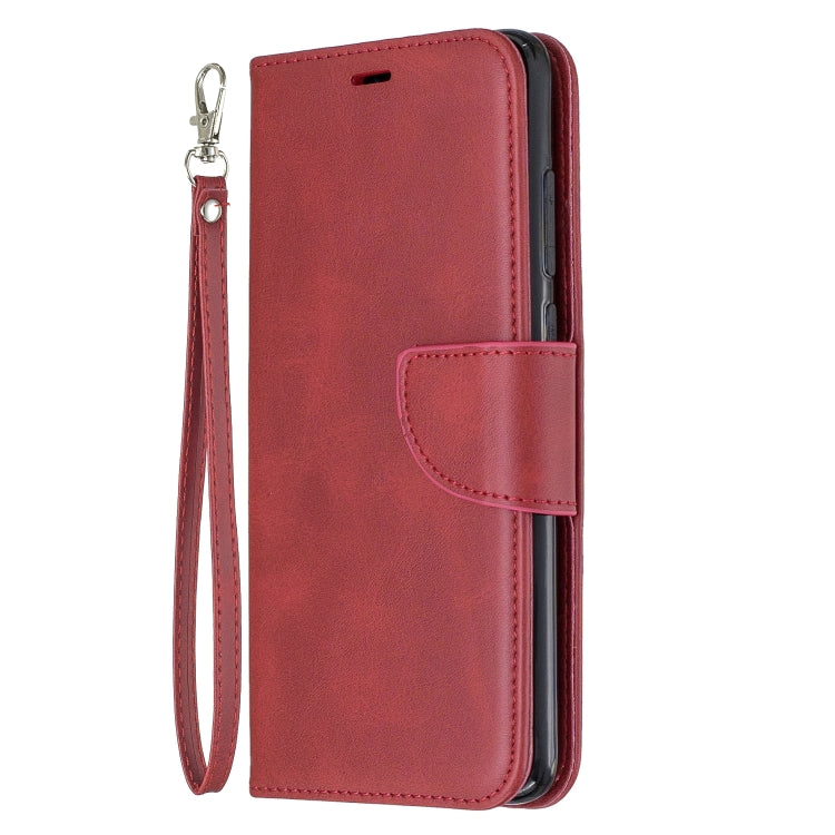 For Xiaomi Redmi Note 8Pro Retro Lambskin Texture Pure Color Horizontal Flip PU Leather Case with Holder & Card Slots & Wallet & Lanyard