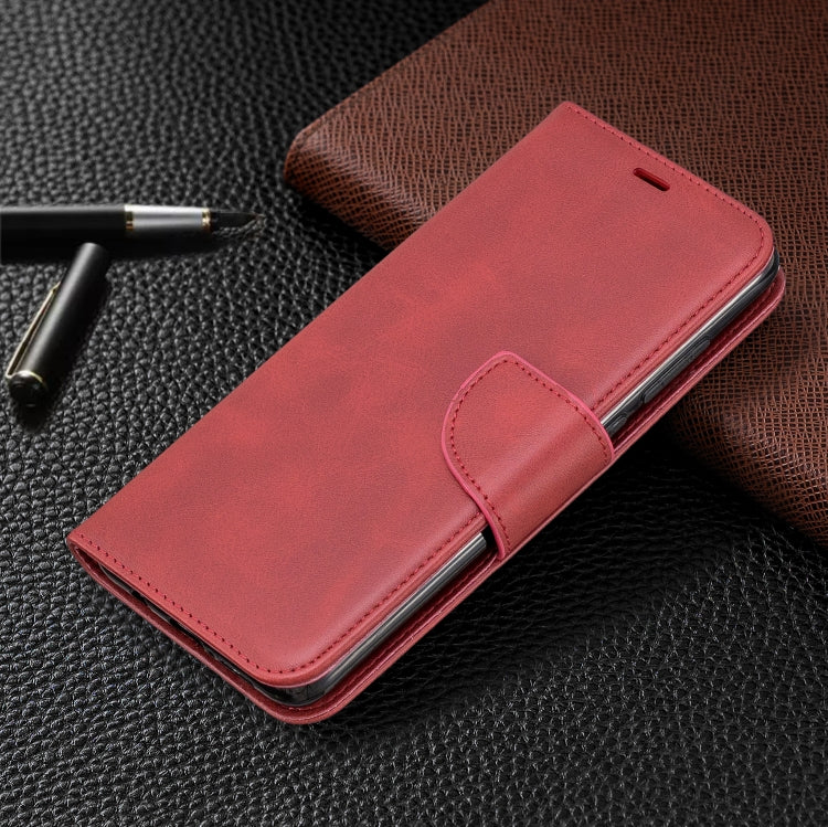 For Xiaomi Redmi Note 8Pro Retro Lambskin Texture Pure Color Horizontal Flip PU Leather Case with Holder & Card Slots & Wallet & Lanyard