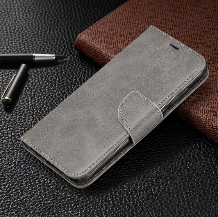 For Xiaomi Redmi Note 8Pro Retro Lambskin Texture Pure Color Horizontal Flip PU Leather Case with Holder & Card Slots & Wallet & Lanyard