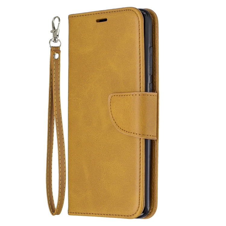 For Xiaomi Redmi Note 8Pro Retro Lambskin Texture Pure Color Horizontal Flip PU Leather Case with Holder & Card Slots & Wallet & Lanyard