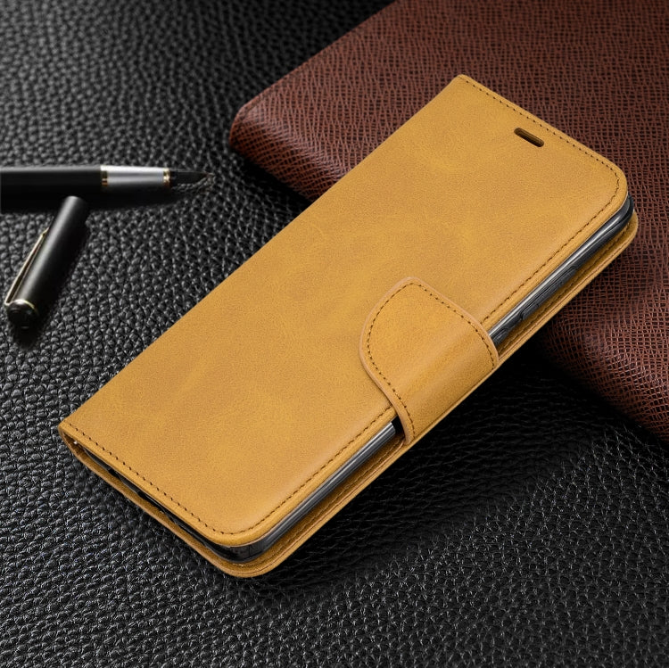 For Xiaomi Redmi Note 8Pro Retro Lambskin Texture Pure Color Horizontal Flip PU Leather Case with Holder & Card Slots & Wallet & Lanyard