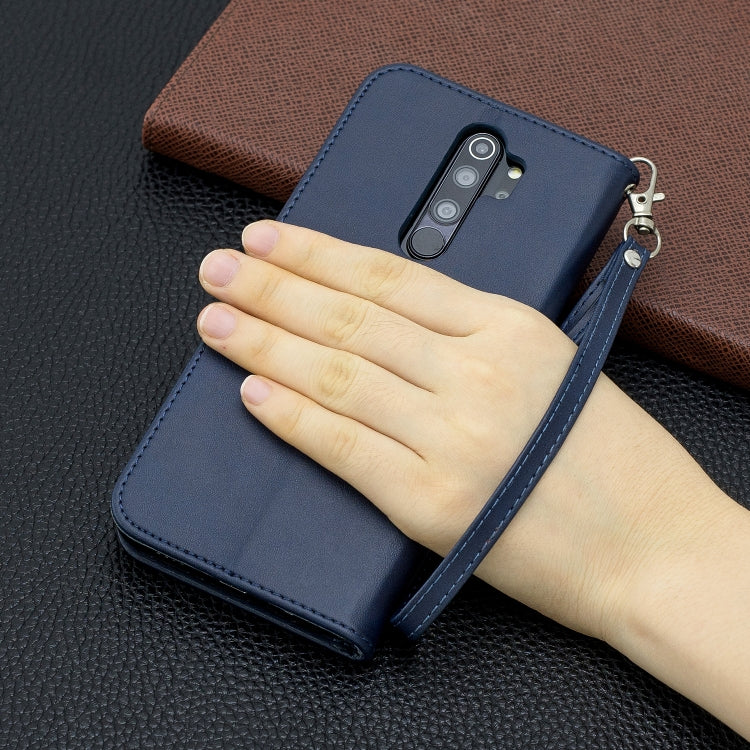 For Xiaomi Redmi Note 8Pro Retro Lambskin Texture Pure Color Horizontal Flip PU Leather Case with Holder & Card Slots & Wallet & Lanyard