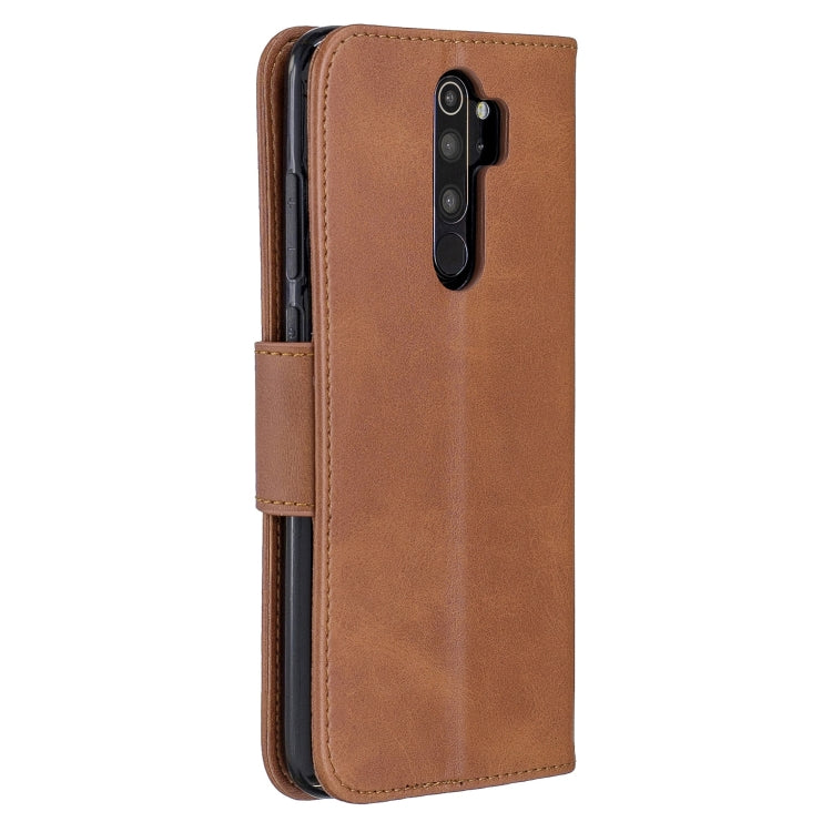 For Xiaomi Redmi Note 8Pro Retro Lambskin Texture Pure Color Horizontal Flip PU Leather Case with Holder & Card Slots & Wallet & Lanyard