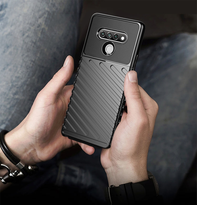 For LG K71 Thunderbolt Shockproof TPU Protective Soft Case