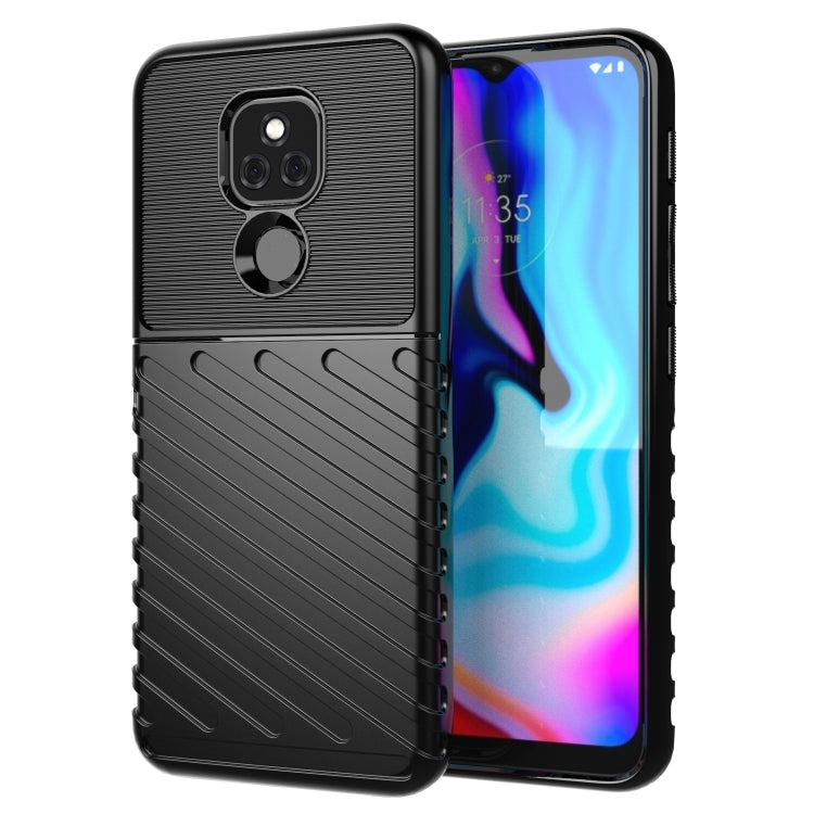 For Motorola Moto E7 Plus Thunderbolt Shockproof TPU Protective Soft Case