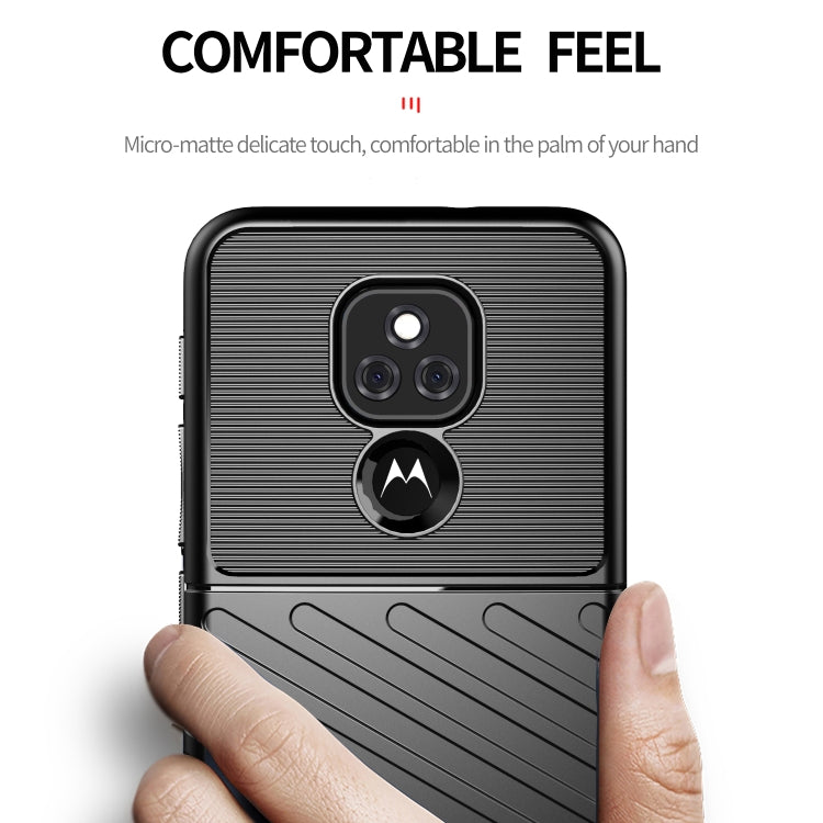 For Motorola Moto E7 Plus Thunderbolt Shockproof TPU Protective Soft Case