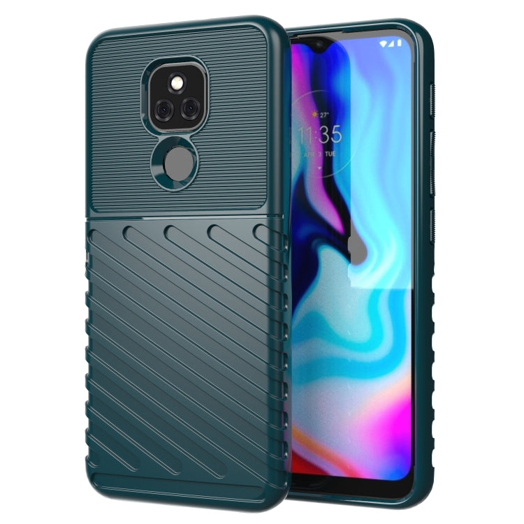 For Motorola Moto E7 Plus Thunderbolt Shockproof TPU Protective Soft Case