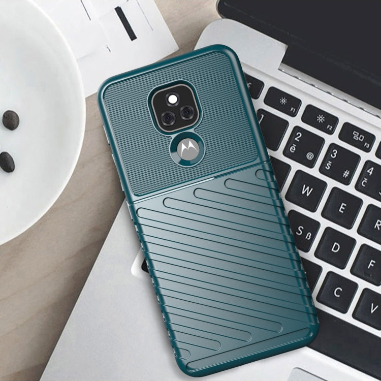 For Motorola Moto E7 Plus Thunderbolt Shockproof TPU Protective Soft Case