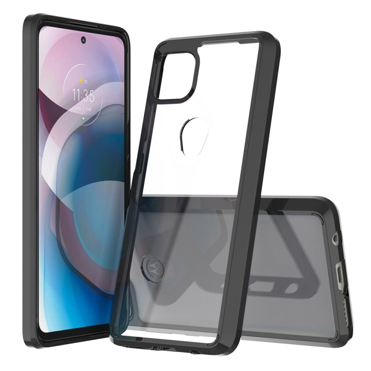 For Motorola Moto One 5G Ace Shockproof Scratchproof TPU + Acrylic Protective Case