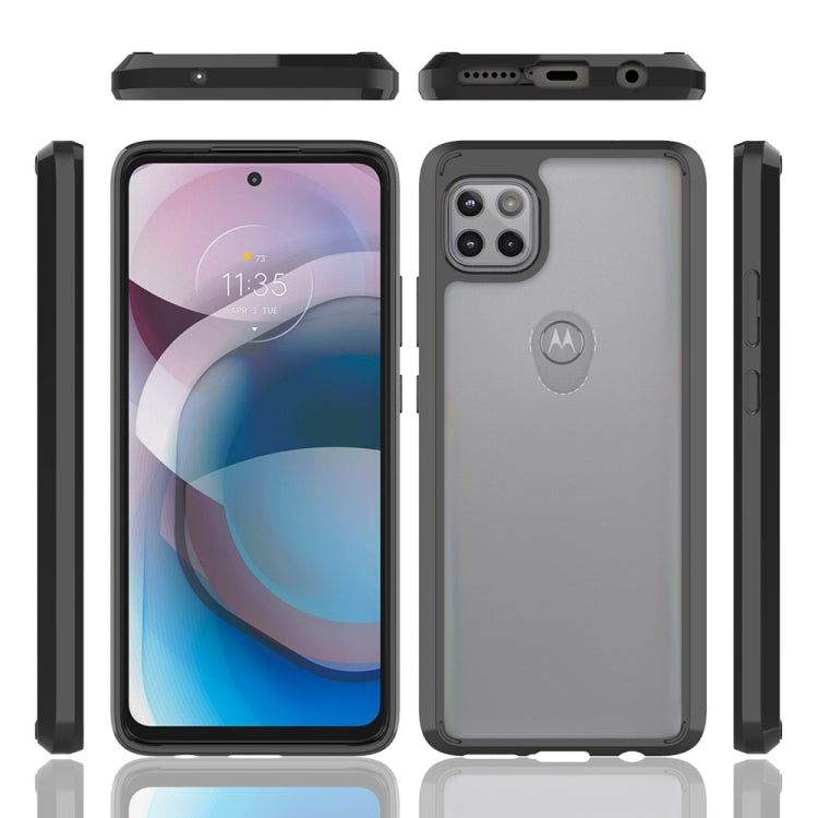 For Motorola Moto One 5G Ace Shockproof Scratchproof TPU + Acrylic Protective Case