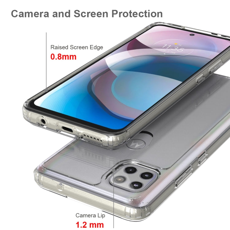 For Motorola Moto One 5G Ace Shockproof Scratchproof TPU + Acrylic Protective Case