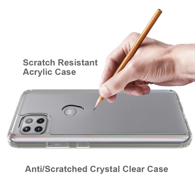 For Motorola Moto One 5G Ace Shockproof Scratchproof TPU + Acrylic Protective Case