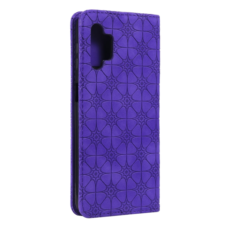 For Samsung Galaxy A32 5G Lucky Flowers Embossing Pattern Magnetic Horizontal Flip Leather Case with Holder & Card Slots