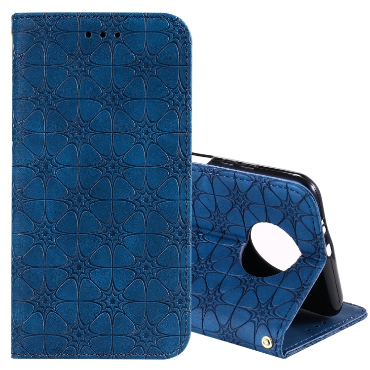 For Xiaomi Redmi Note 9 5G (CN Version) / Note 9T 5G Lucky Flowers Embossing Pattern Magnetic Horizontal Flip Leather Case with Holder & Card Slots