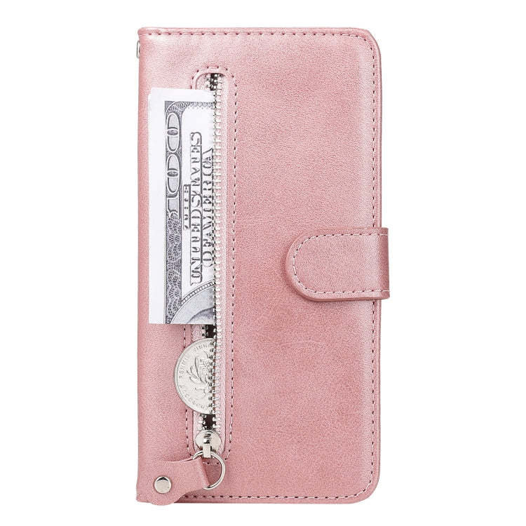 For Xiaomi Redmi Note 9 5G (CN Version) / Note 9T 5G Fashion Calf Texture Zipper Horizontal Flip Leather Case with Holder & Card Slots & Wallet