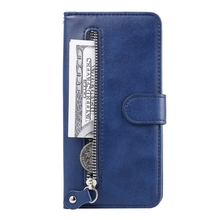 For Xiaomi Redmi Note 9 5G (CN Version) / Note 9T 5G Fashion Calf Texture Zipper Horizontal Flip Leather Case with Holder & Card Slots & Wallet